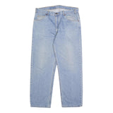 LEVI'S Mens Blue Relaxed Straight Denim Medium W36 L30 Classic Cotton Zip Jeans