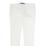 LEVI'S Womens White Slim Skinny Denim Raw Cotton Jeans W34 L31 Stylish Comfort