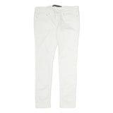 LEVI'S Womens White Slim Skinny Denim Raw Cotton Jeans W34 L31 Stylish Comfort