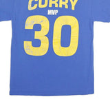 Mens Blue Stephen Curry MVP Graphic T-Shirt Short Sleeve Crew Neck Cotton M