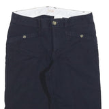DOCKERS Womens Shorts Navy Casual M W32 Button Cotton Blend Relaxed Fit
