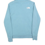 THE NORTH FACE Womens Blue Pullover Hoodie S Cotton Logo Sweatshirt