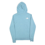 THE NORTH FACE Womens Blue Pullover Hoodie S Cotton Logo Sweatshirt