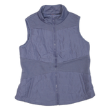 FILA Womens Blue Sleeveless Jacket XL Polyester Blend Zip Sports Casual