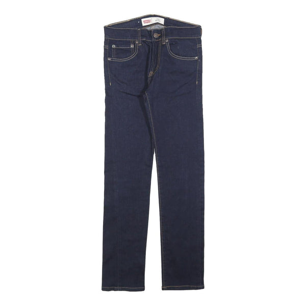 LEVI'S 512 TAPERED Girls Jeans Blue Slim Tapered Denim Raw W28 L28