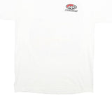 GILDAN Mens White L Graphic T-Shirt Short Sleeve Crew Neck Cotton