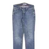 LEVI'S 571 Womens Jeans Blue Slim Skinny Denim Light W26 L30 Slim Fit Zip