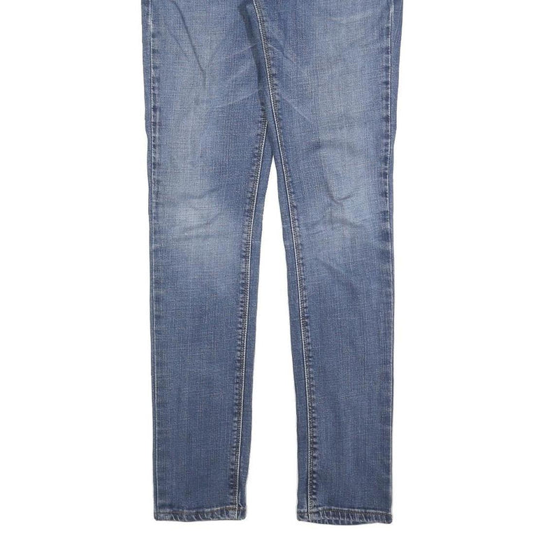 LEVI'S 571 Womens Jeans Blue Slim Skinny Denim Light W26 L30 Slim Fit Zip