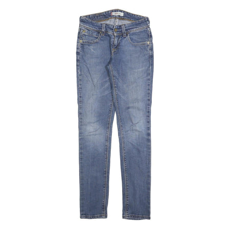 LEVI'S 571 Womens Jeans Blue Slim Skinny Denim Light W26 L30 Slim Fit Zip