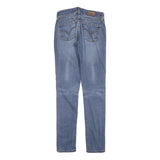 LEVI'S 571 Womens Jeans Blue Slim Skinny Denim Light W26 L30 Slim Fit Zip