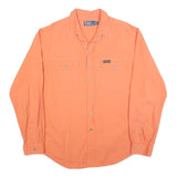 POLO RALPH LAUREN Mens Orange Classic Button Shirt XL Cotton Blend Casual