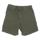 CARHARTT Mens Shorts Green Casual L W36 Cotton Blend Workwear Utility