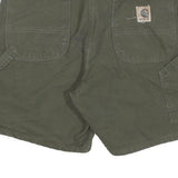CARHARTT Mens Shorts Green Casual L W36 Cotton Blend Workwear Utility