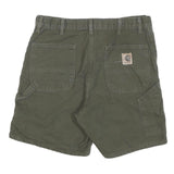 CARHARTT Mens Shorts Green Casual L W36 Cotton Blend Workwear Utility