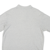 POLO RALPH LAUREN Mens Light Grey Short Sleeve Plain L Cotton Blend Polo Shirt
