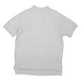 POLO RALPH LAUREN Mens Light Grey Short Sleeve Plain L Cotton Blend Polo Shirt