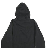 NOBLE OUTFITTERS Mens Black Cotton Blend Hooded Zip Jacket L Casual Workwear