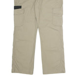 DICKIES Mens Cotton Blend Beige Regular Straight Trousers W36 L30 Workwear Zip