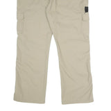 DICKIES Mens Cotton Blend Beige Regular Straight Trousers W36 L30 Workwear Zip