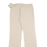YES OR NO Womens Beige Slim Trousers W28 L28 Zip Closure Stylish Waist Detail