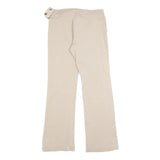 YES OR NO Womens Beige Slim Trousers W28 L28 Zip Closure Stylish Waist Detail
