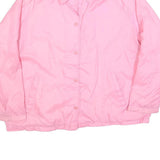 BLAIR Womens Pink Jacket XL Polyester Button Closure Plain Lightweight
