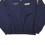 AUGUSTA Mens Navy & Yellow V-Neck XL Sweatshirt Sports Casual Lightweight