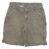 CARHARTT Mens Shorts Beige Casual Cotton Blend L W32 Durable Workwear