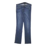 CALVIN KLEIN JEANS Womens Blue Slim Skinny Denim Medium W30 L32 Cotton Blend Zip