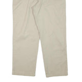 DICKIES Mens Regular Fit Beige Cotton Blend Trousers W40 L28 Zip Closure