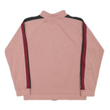 ADIDAS Womens Pink Burgundy&Black Track Jacket M Polyester Blend Zip