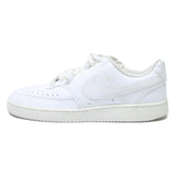 NIKE Court Vision Low Mens Leather White UK 7.5 Classic Streetwear Trainers