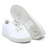 NIKE Court Vision Low Mens Leather White UK 7.5 Classic Streetwear Trainers