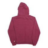 STARTER Mens Maroon Hoodie L Cotton Blend Pullover Classic Logo Hooded