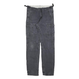 CARHARTT Mens Cotton Blend Black Regular Fit Straight Leg Trousers W29 L34