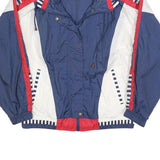 RIVER EDGE SPORT Womens Blue White & Red Windbreaker Jacket XL Nylon Casual