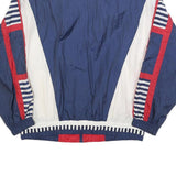 RIVER EDGE SPORT Womens Blue White & Red Windbreaker Jacket XL Nylon Casual