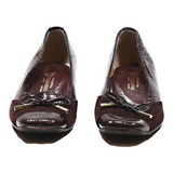 CASANOVA Loafer Shoes Maroon Leather Womens UK 5