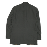 Mens Black Button Jacket M Polyester Blend Plain Classic Formal Wear