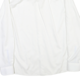 TOMMY HILFIGER Mens White Plain Shirt L Classic Formal Button Down Collar