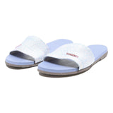 HAVAIANAS Slide Womens Sandals White Blue Synthetic UK 3 Summer Beach Wear