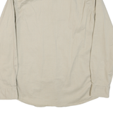 WRANGLER Mens Beige Cotton Blend Shirt S Long Sleeve Button Pockets Casual