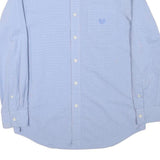 TOMMY HILFIGER Mens Blue Shirt S Button-Down Collar Cotton Blend Casual