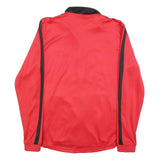 KAPPA Mens Red & Black Track Jacket L Polyester Zip Sportswear Activewear