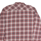 LEVI'S Mens Red & White Plaid Cotton Shirt XL Casual Button-Up Long Sleeve