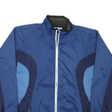 FILA Mens Blue & Navy Colourblock Jacket M Polyester Casual Zip Lightweight