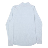 CALVIN KLEIN Womens Light Grey Plain Pullover Roll Neck Basic Knit Jumper S