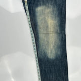 Brooklyn Express Contrast Stitch Jeans - 36W 34L Dark Wash Cotton