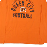NFL Mens Orange Cincinnati Bengals Queen City Football Long Sleeve Crew Neck