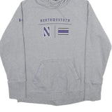 UNDER ARMOUR Mens Grey Northwestern Pullover Hoodie S Athletic Casual